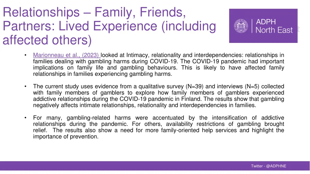 relationships family friends partners lived