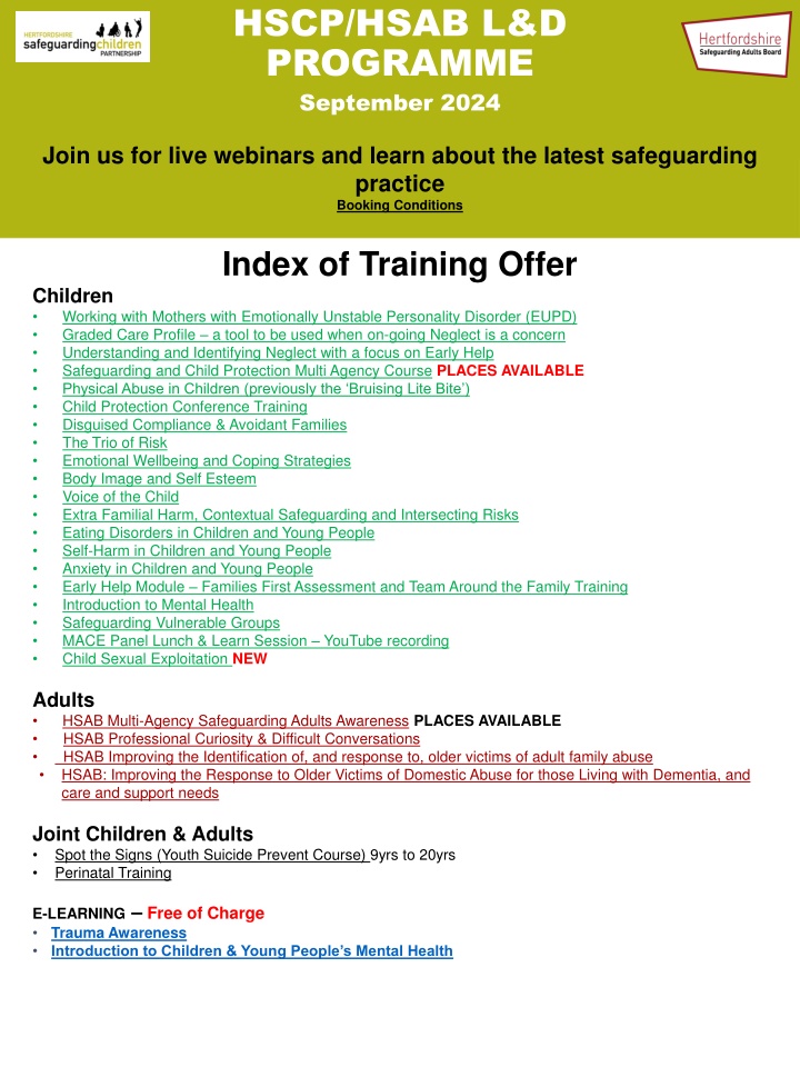 hscp hsab l d programme september 2024