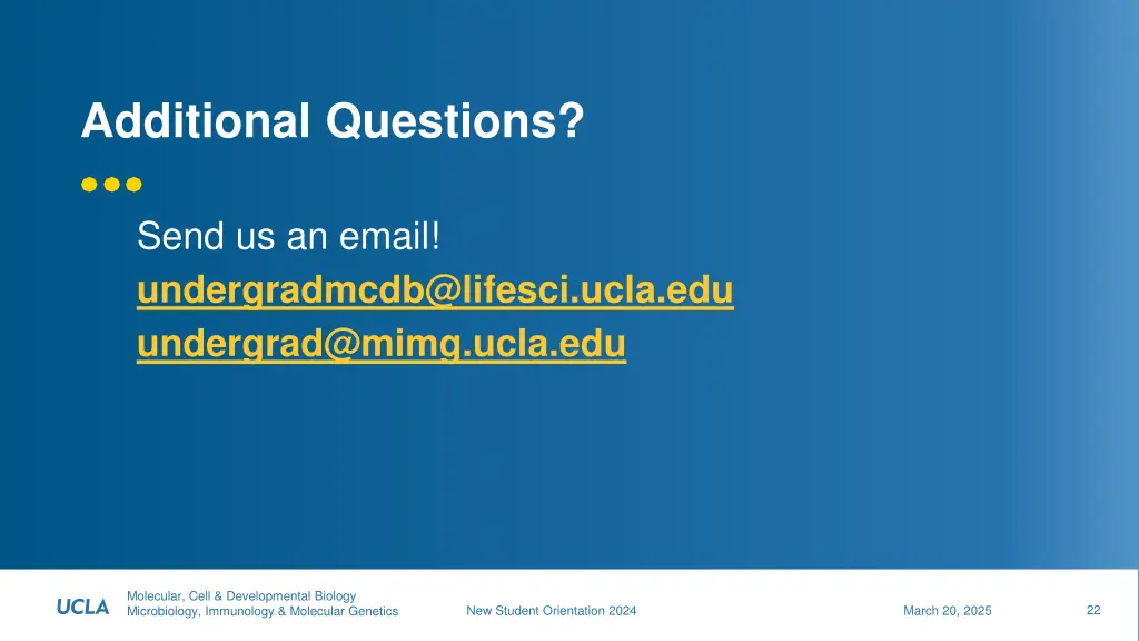 additional questions