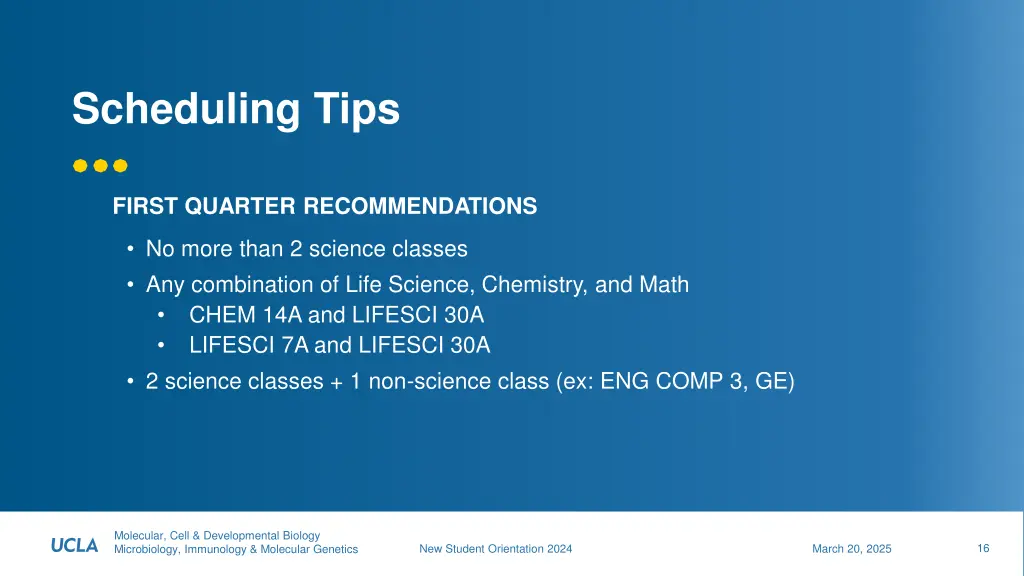 scheduling tips
