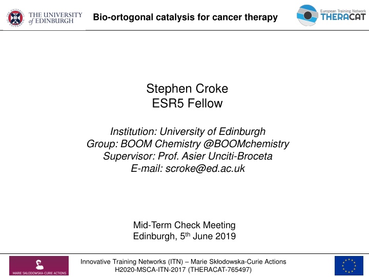 bio ortogonal catalysis for cancer therapy