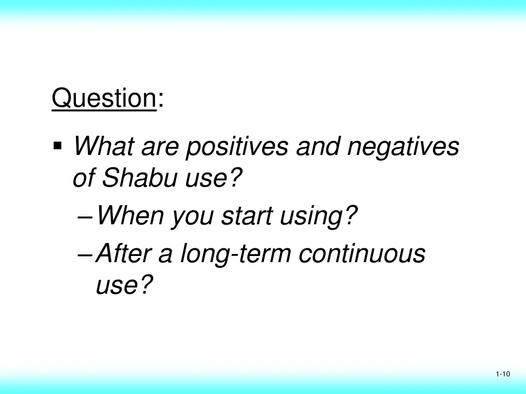 question 1