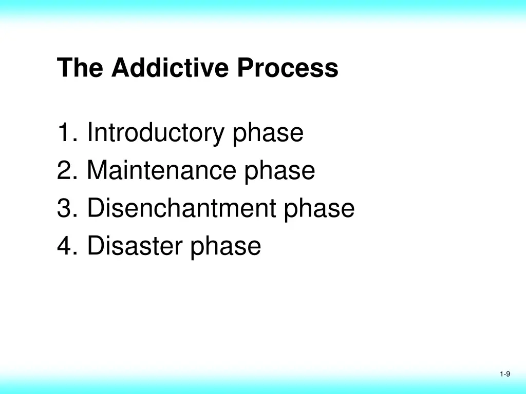 the addictive process