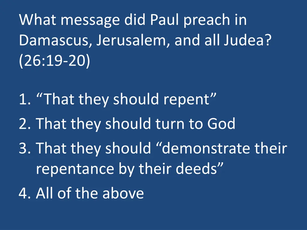 what message did paul preach in damascus