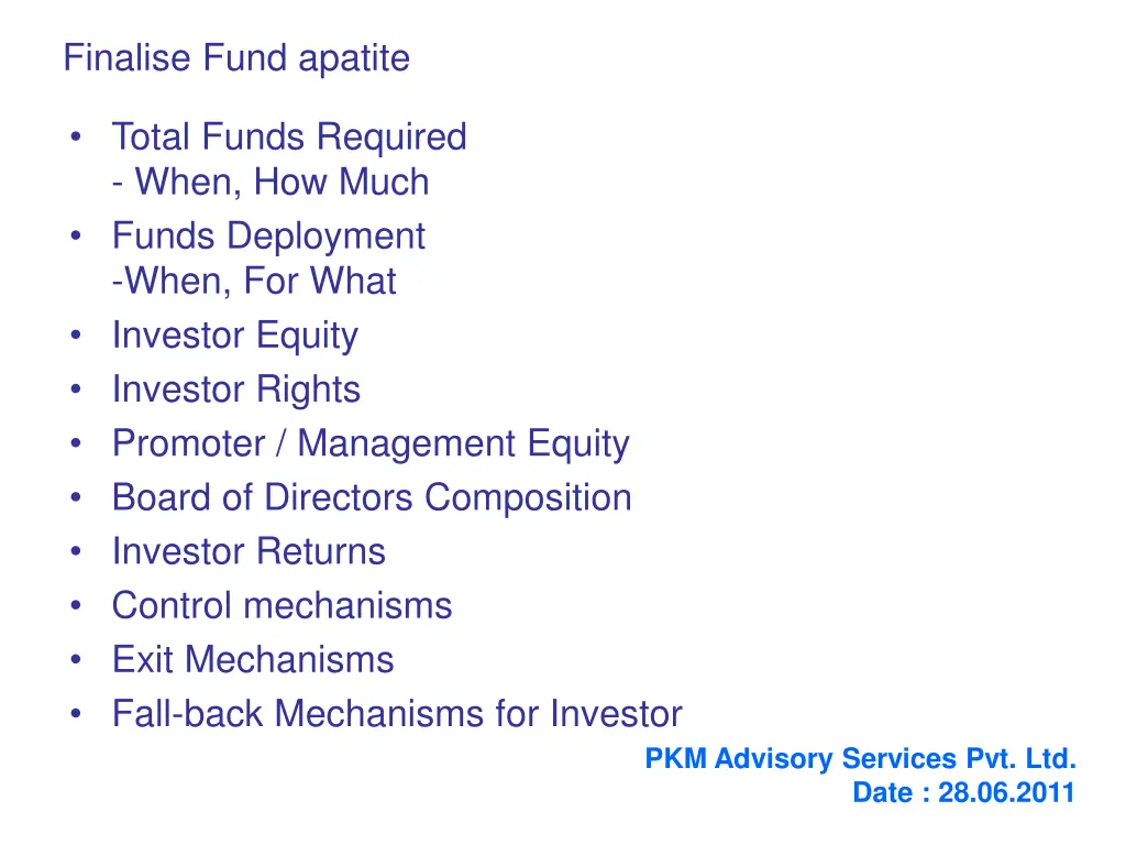 finalise fund apatite