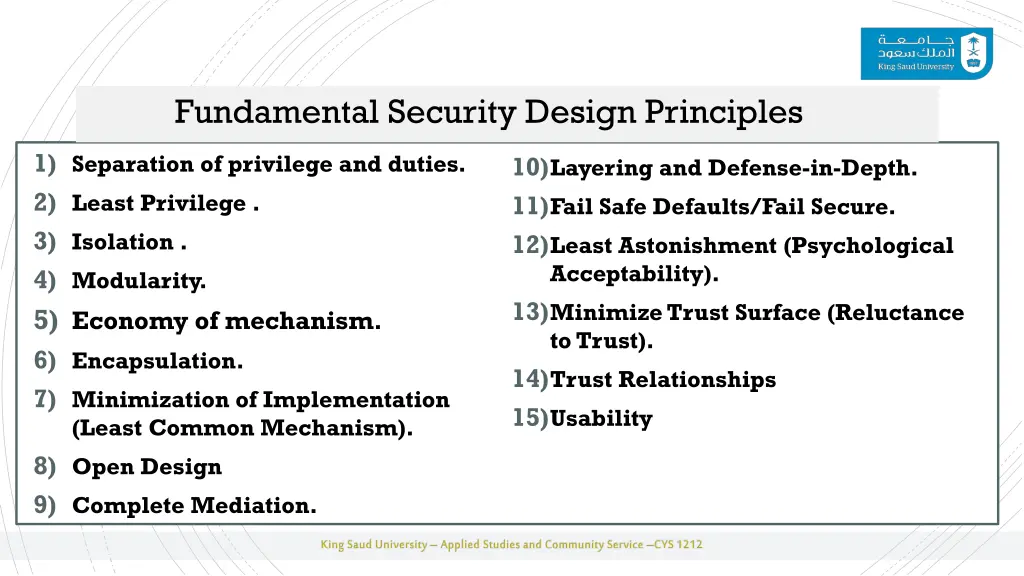 fundamental security design principles 2