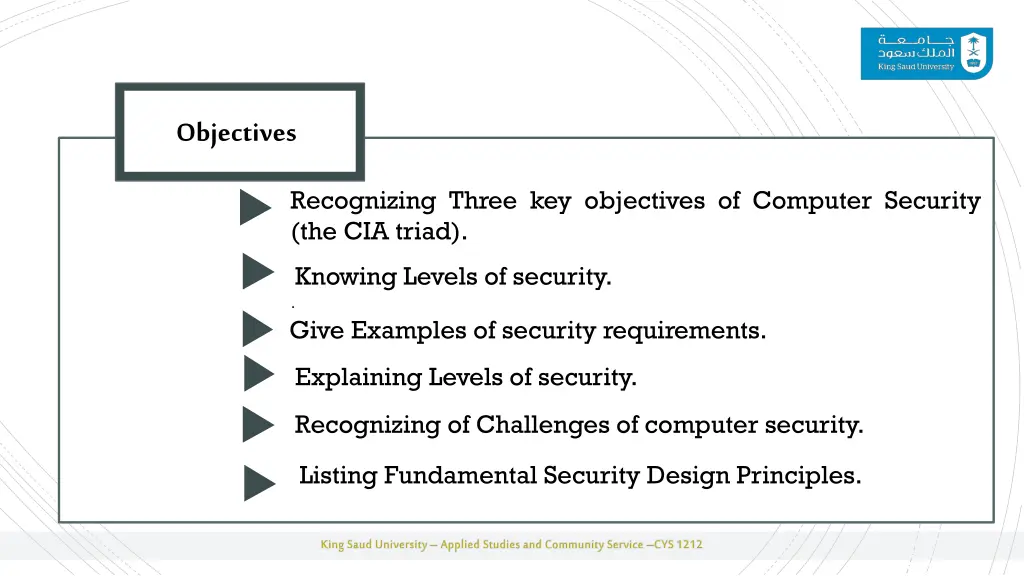 objectives