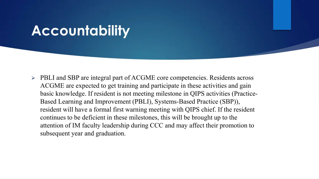 accountability