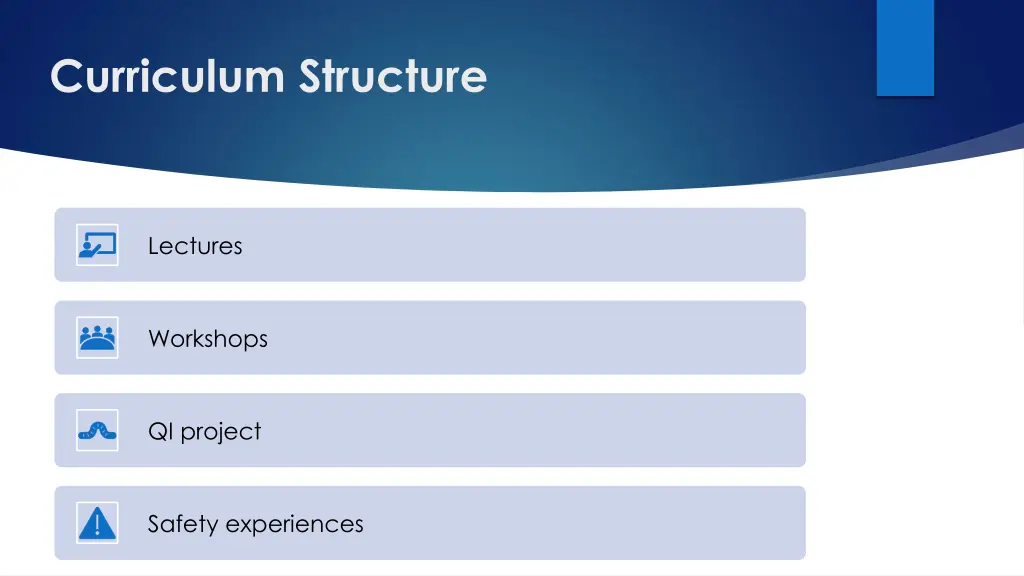 curriculum structure