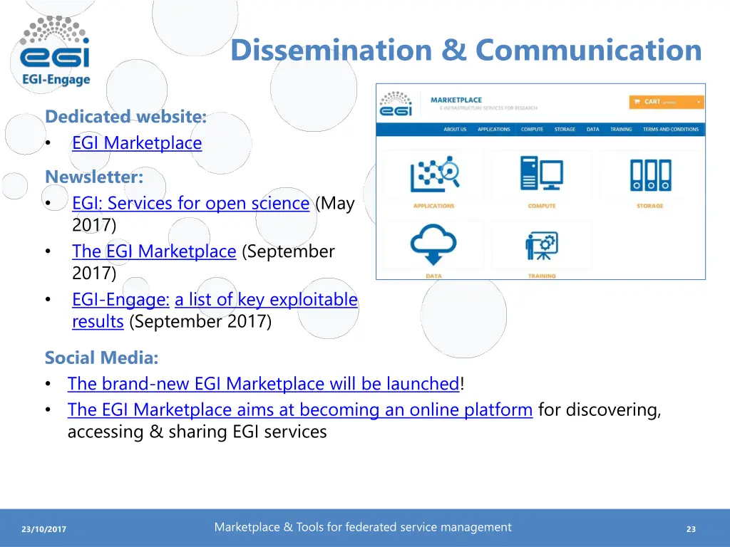 dissemination communication