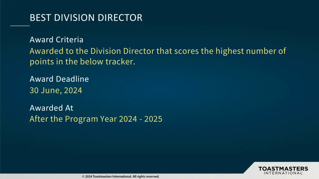 best division director
