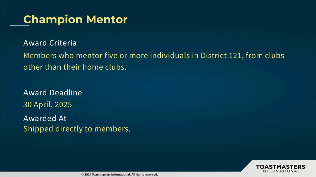 champion mentor