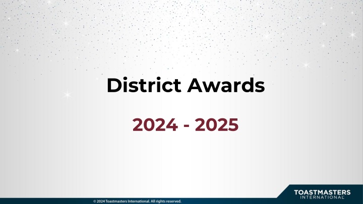 district awards