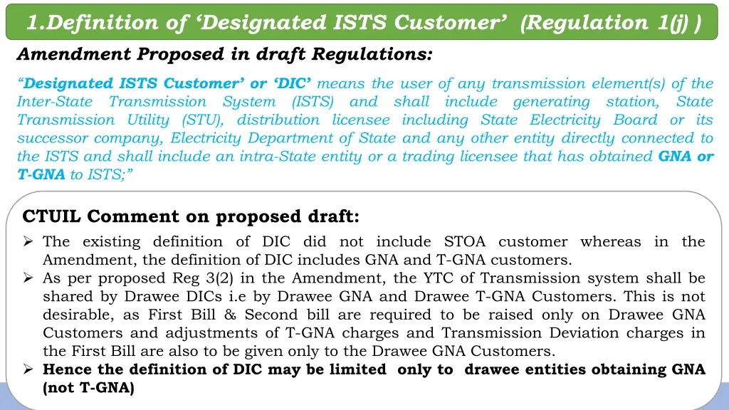 1 definition of designated ists customer