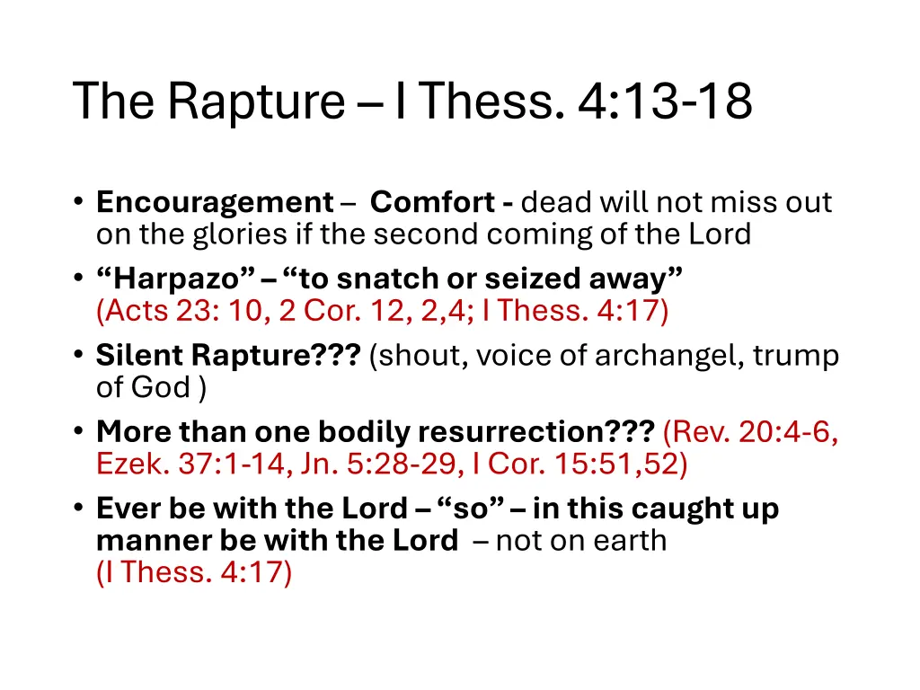 the rapture i thess 4 13 18