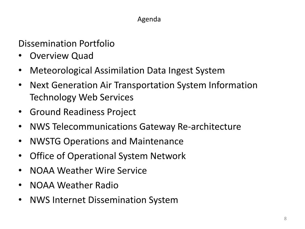agenda 1