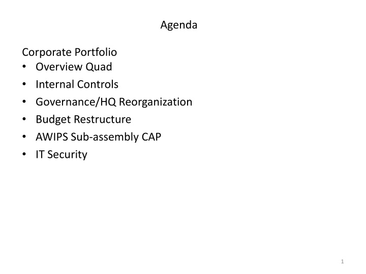 agenda