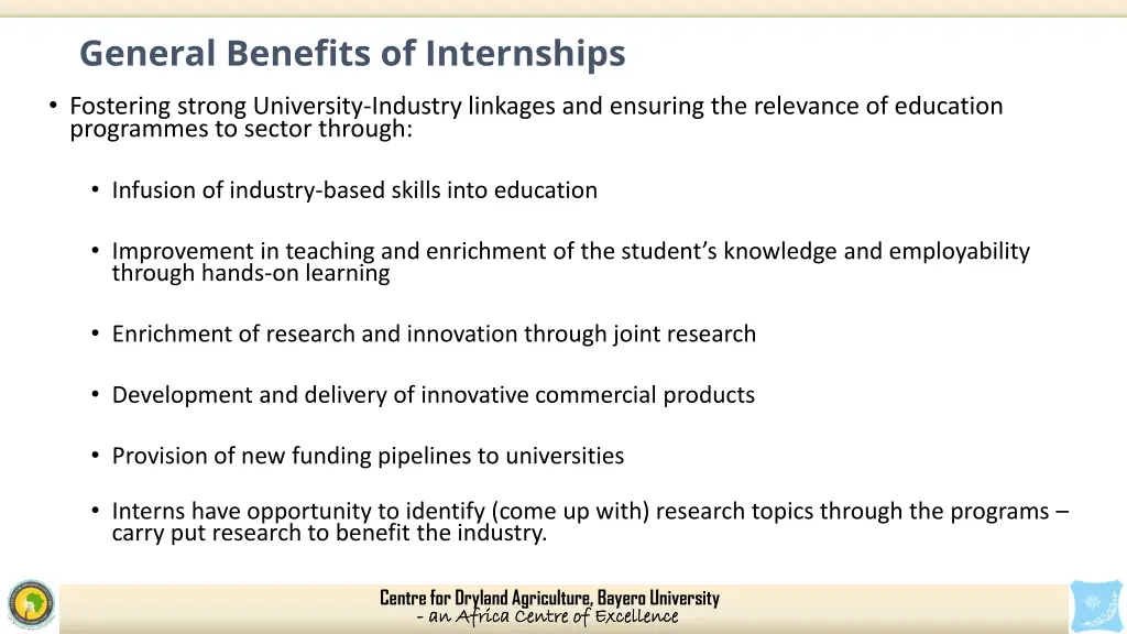general benefits of internships