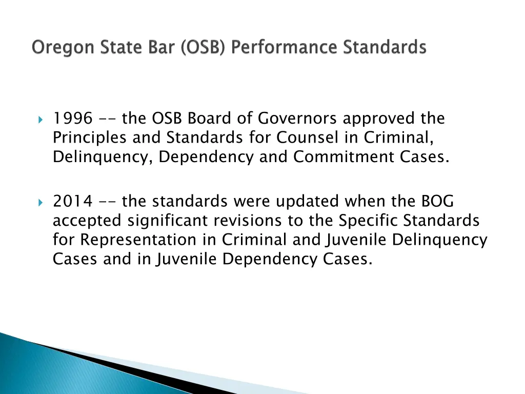 1996 the osb board of governors approved