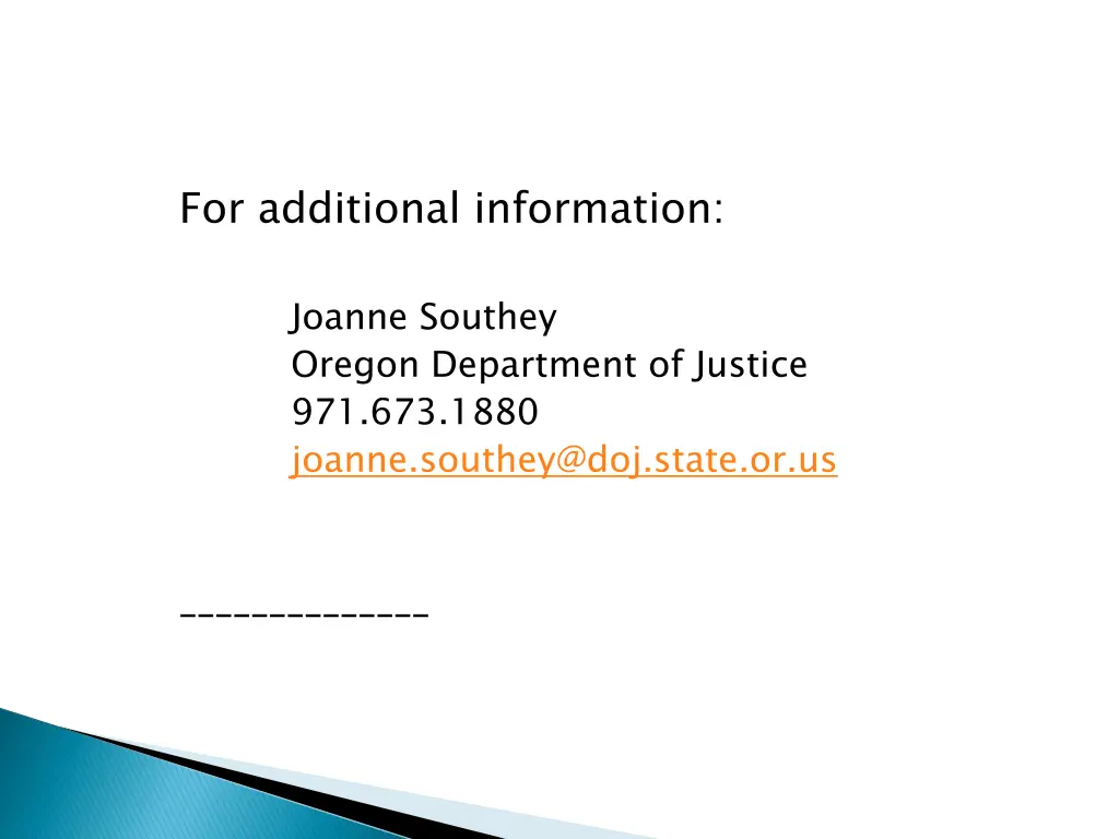 for additional information