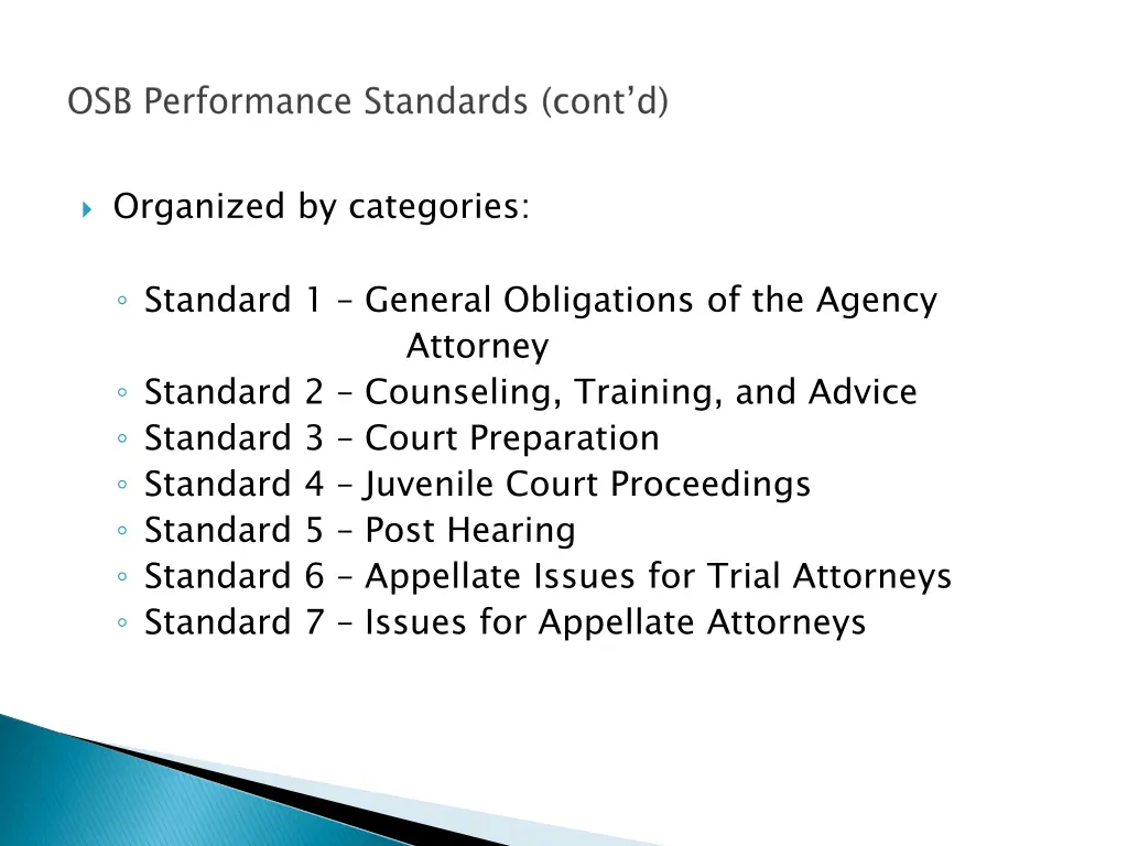 organized by categories