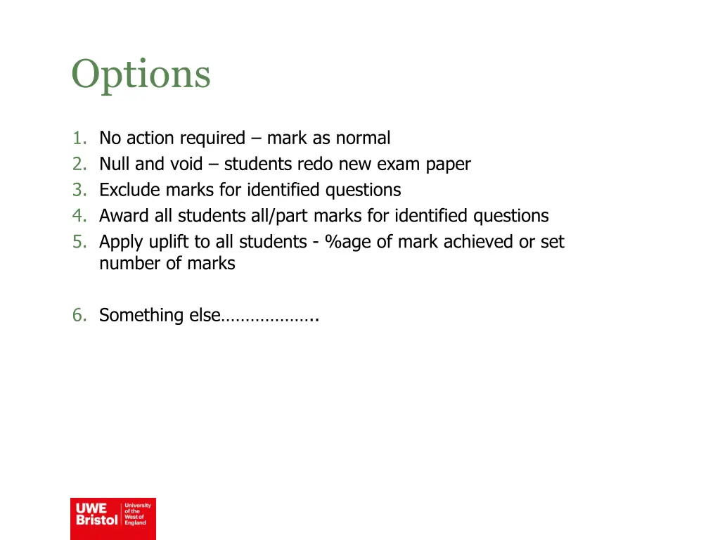 options