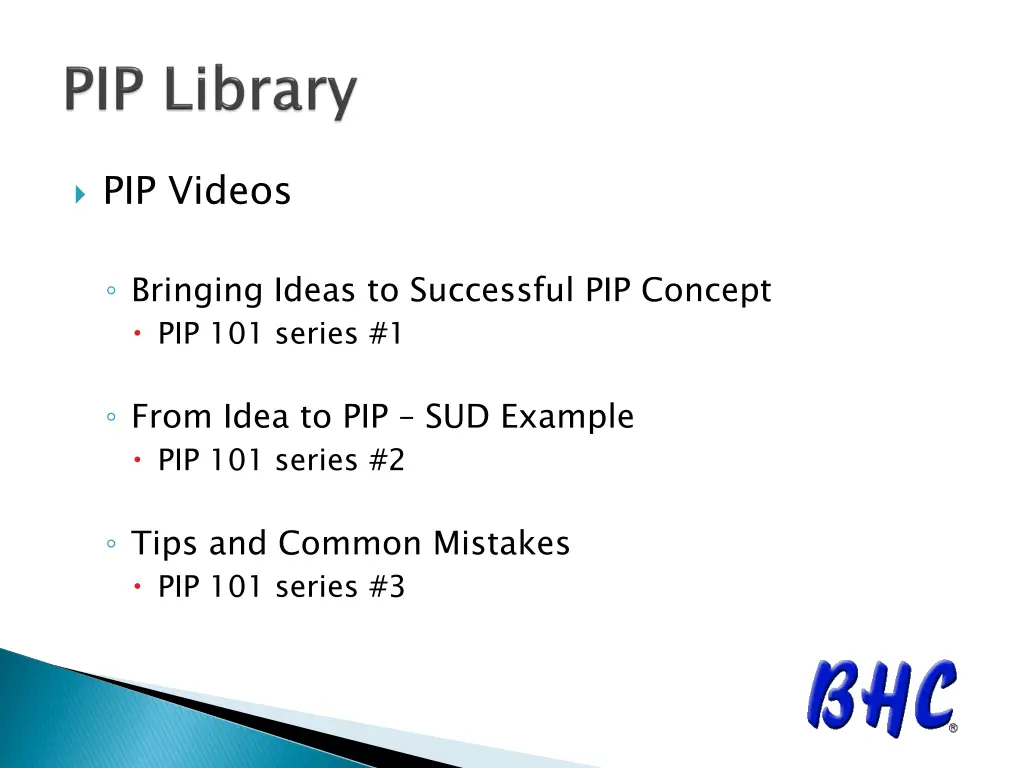 pip videos