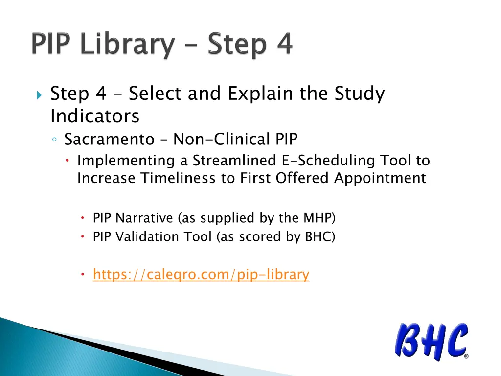 step 4 select and explain the study indicators