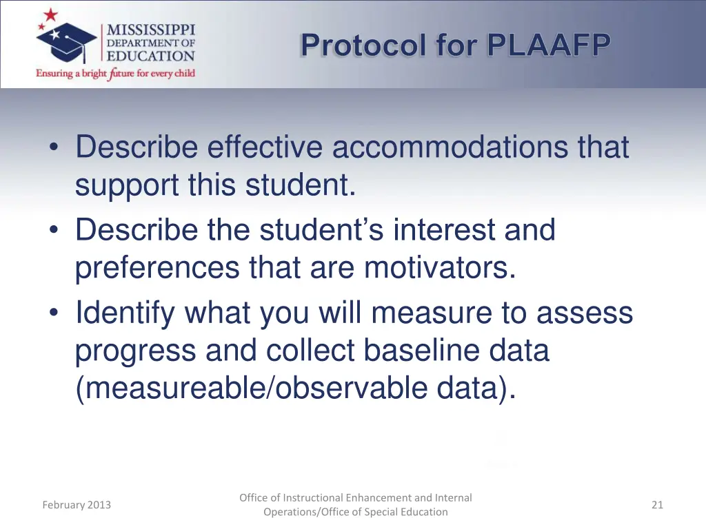 protocol for plaafp 1
