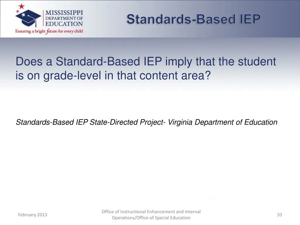 standards based iep
