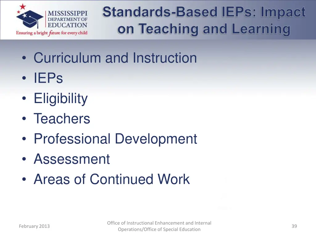 standards based ieps impact on teaching