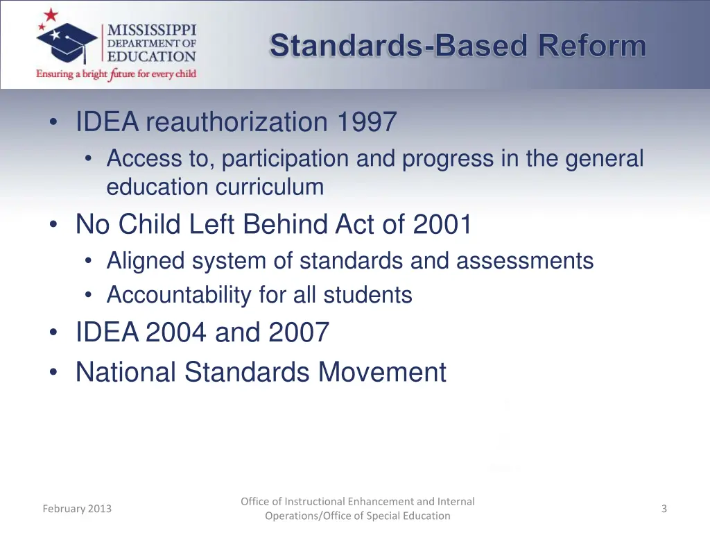 standards based reform 1