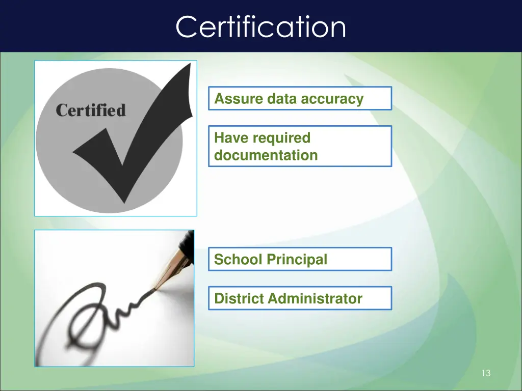 certification