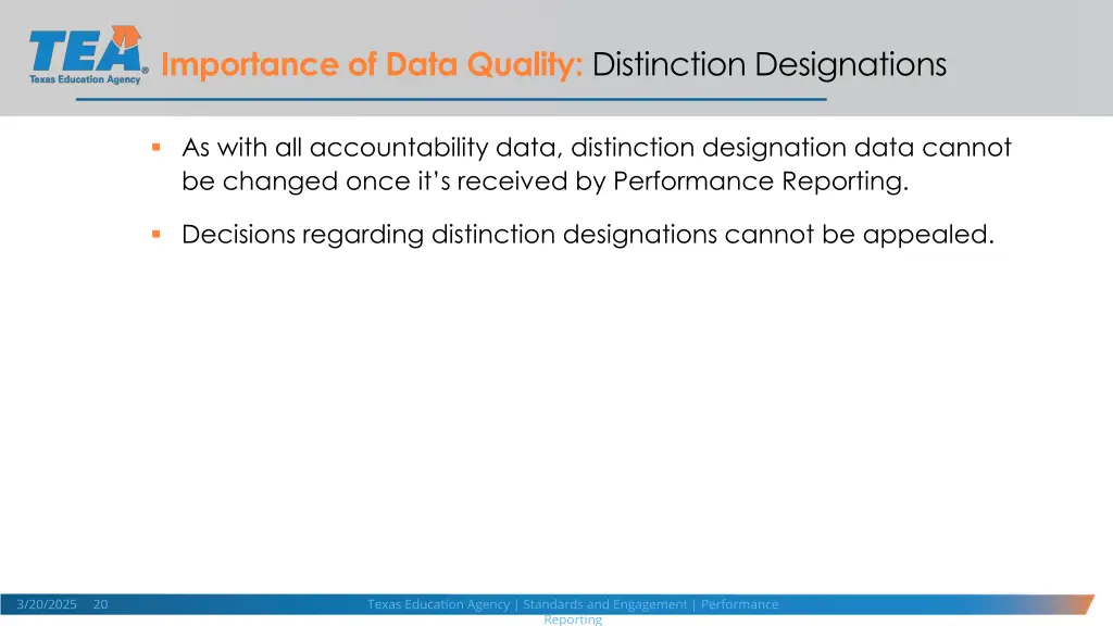 importance of data quality distinction