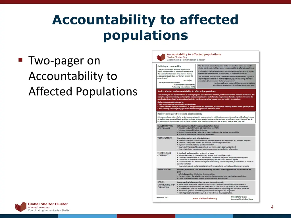 accountability to affected populations