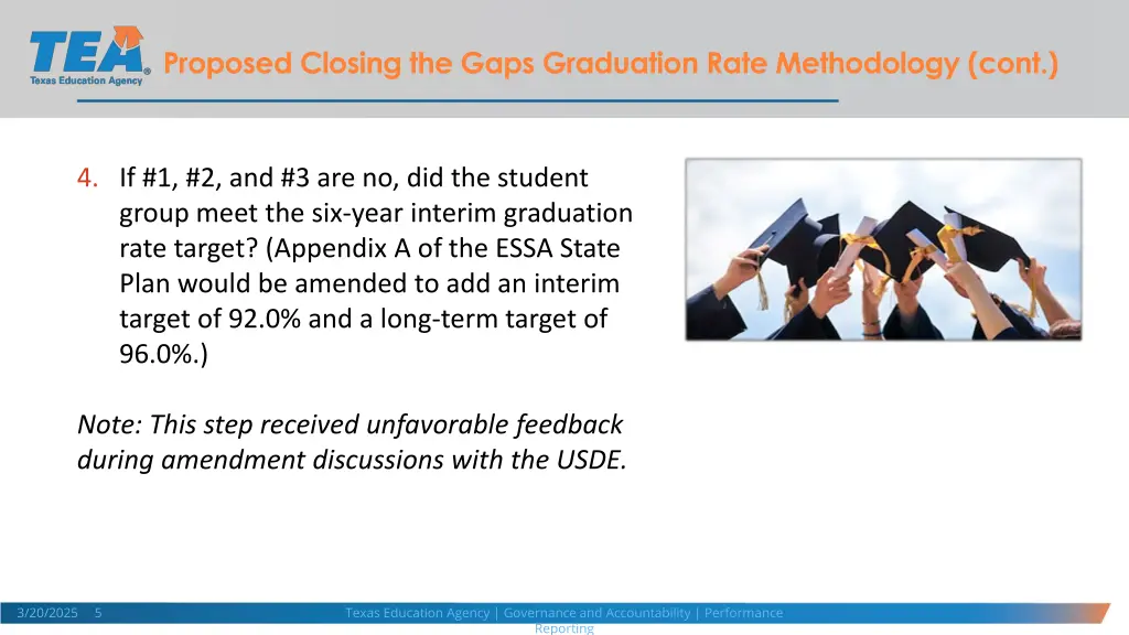 proposed closing the gaps graduation rate 2