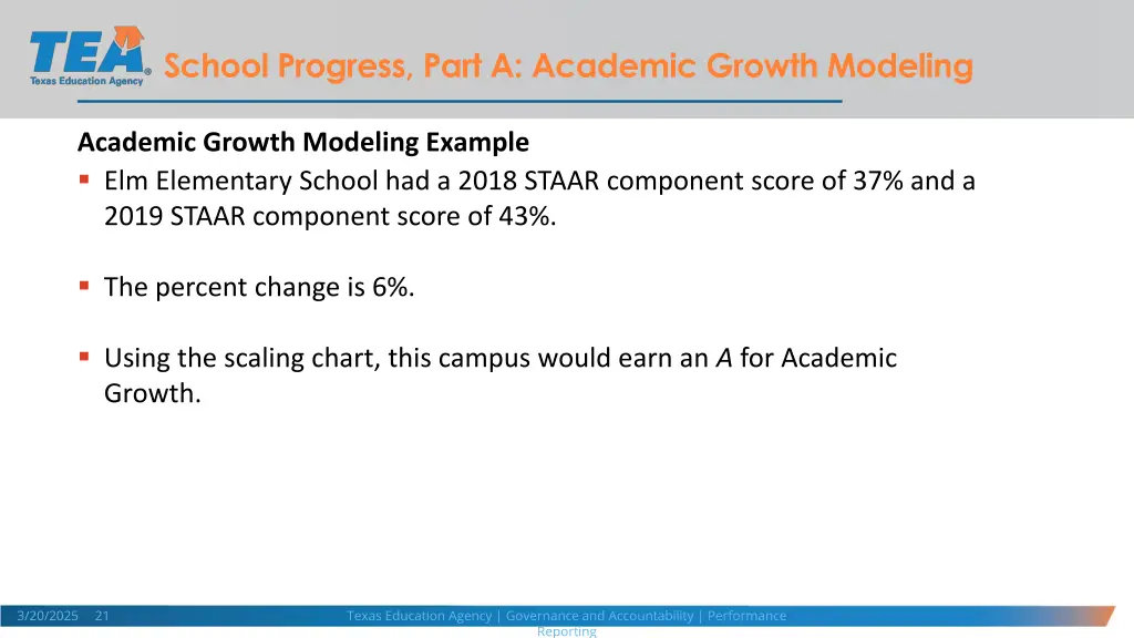 school progress part a academic growth modeling 3