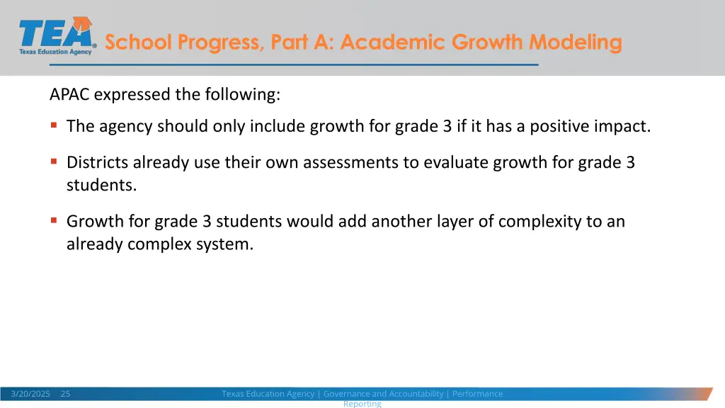 school progress part a academic growth modeling 6