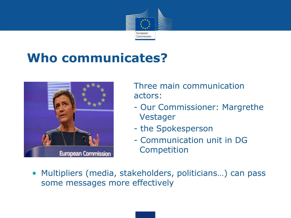 who communicates