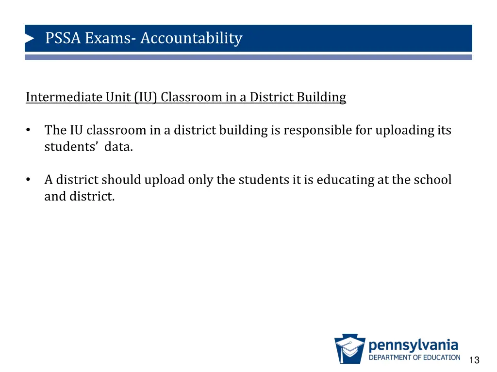 pssa exams accountability 11