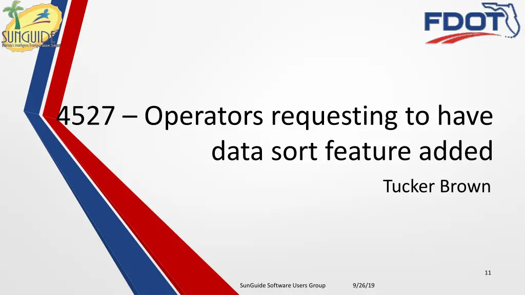 4527 operators requesting to have data sort