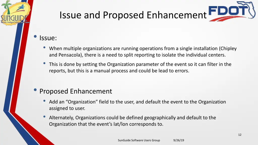 issue and proposed enhancement 3