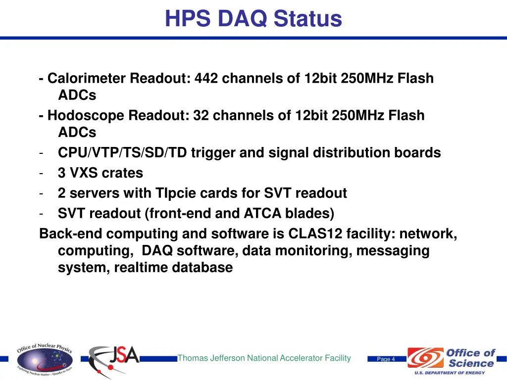 hps daq status