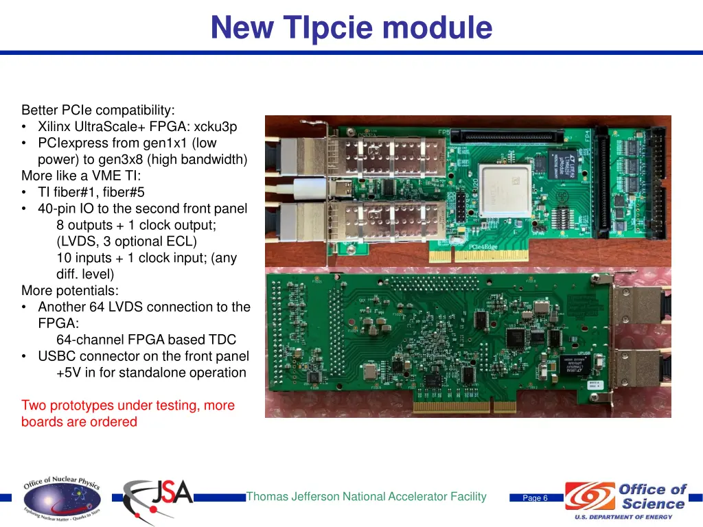 new tipcie module