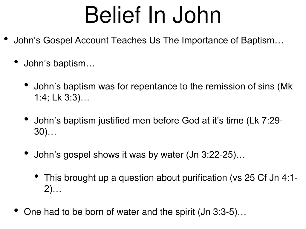 belief in john 7