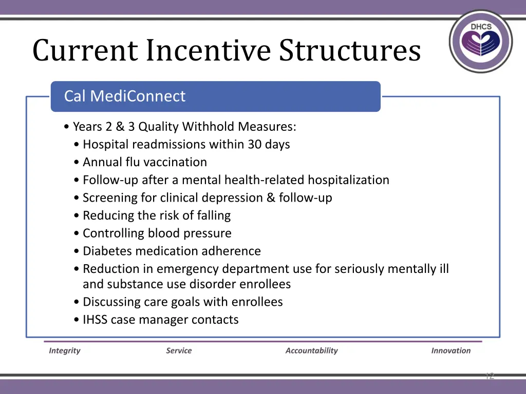 current incentive structures 4