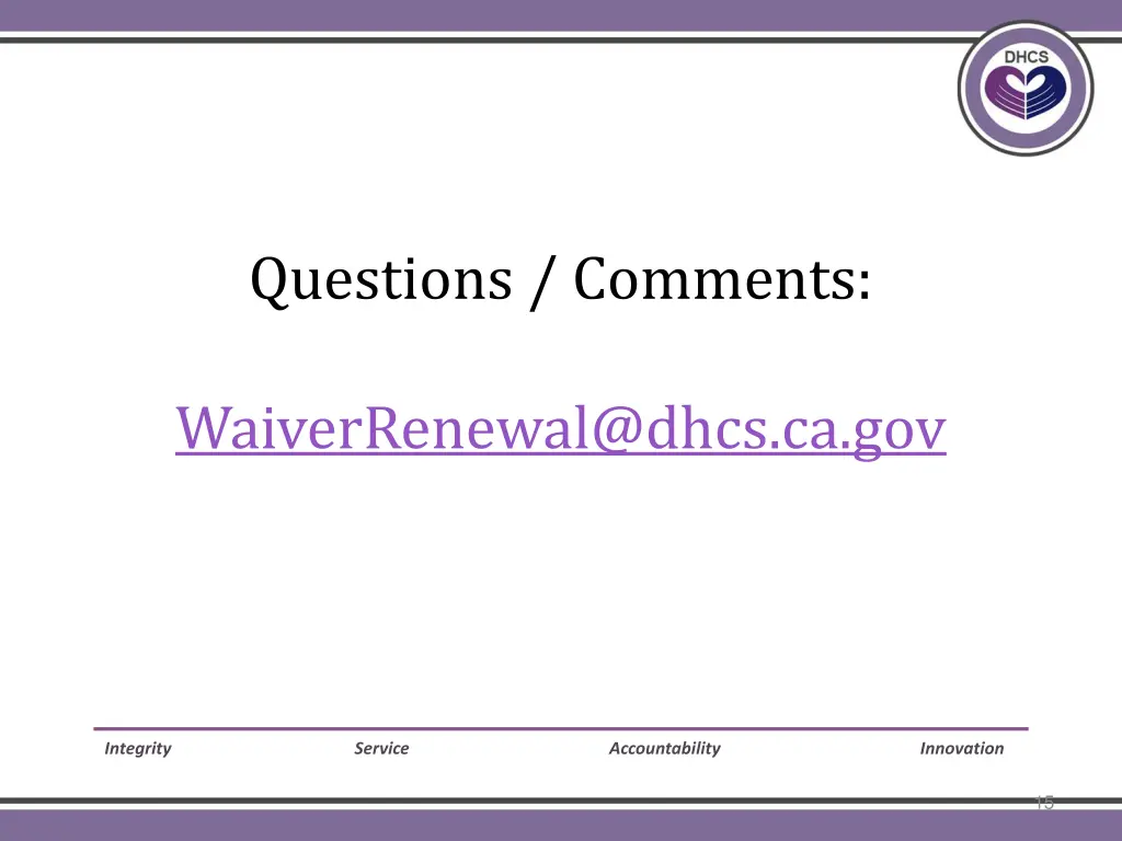 questions comments