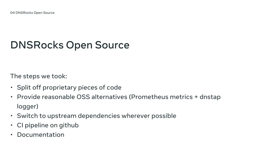 04 dnsrocks open source