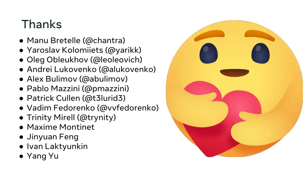 thanks manu bretelle @chantra yaroslav kolomiiets
