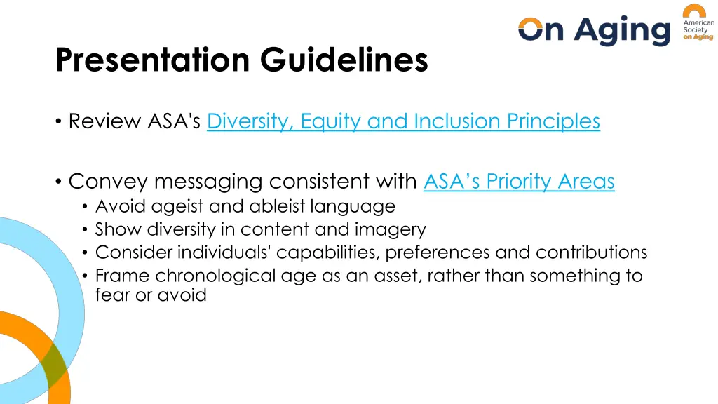 presentation guidelines